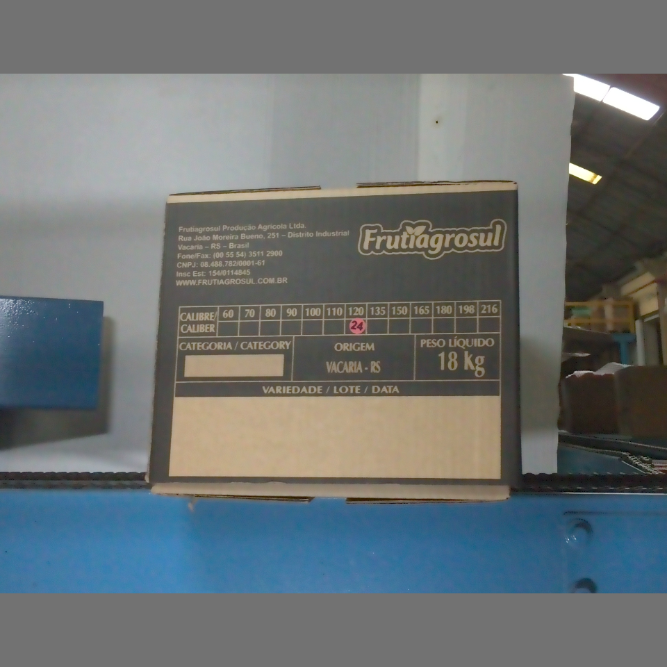Candidata do calibre · central · 960 utilizado na inferência
