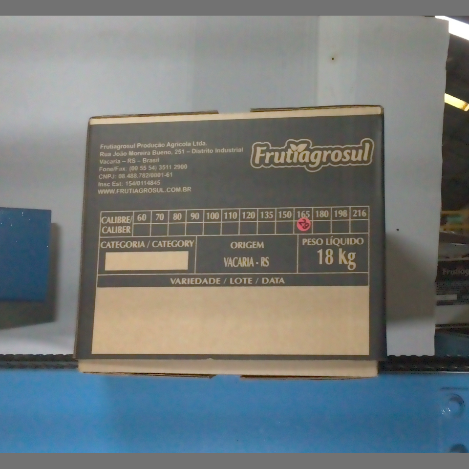 Candidata do calibre · central · 960 utilizado na inferência