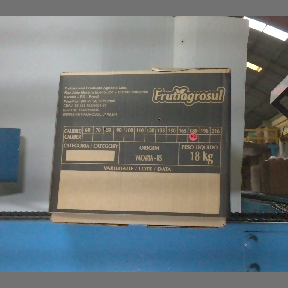 Candidata do calibre · central · 960 utilizado na inferência
