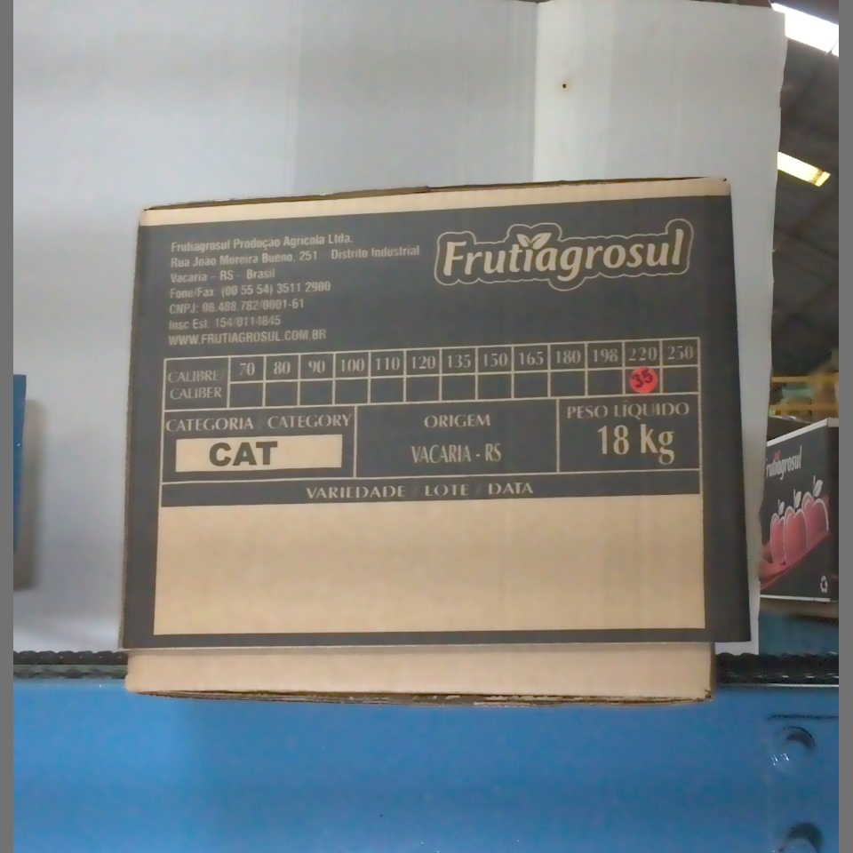 Candidata do calibre · central · 960 utilizado na inferência